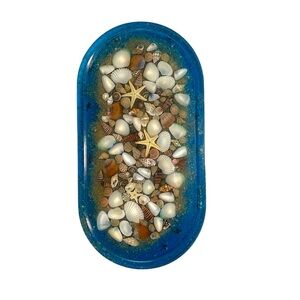 🌊🐚New underwater beach inspired handmade trinket tray SALE